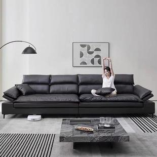 帆船布艺皮沙发客新款宽坐深厅高靠背超意式轻奢猫爪直排贵妃UNZ