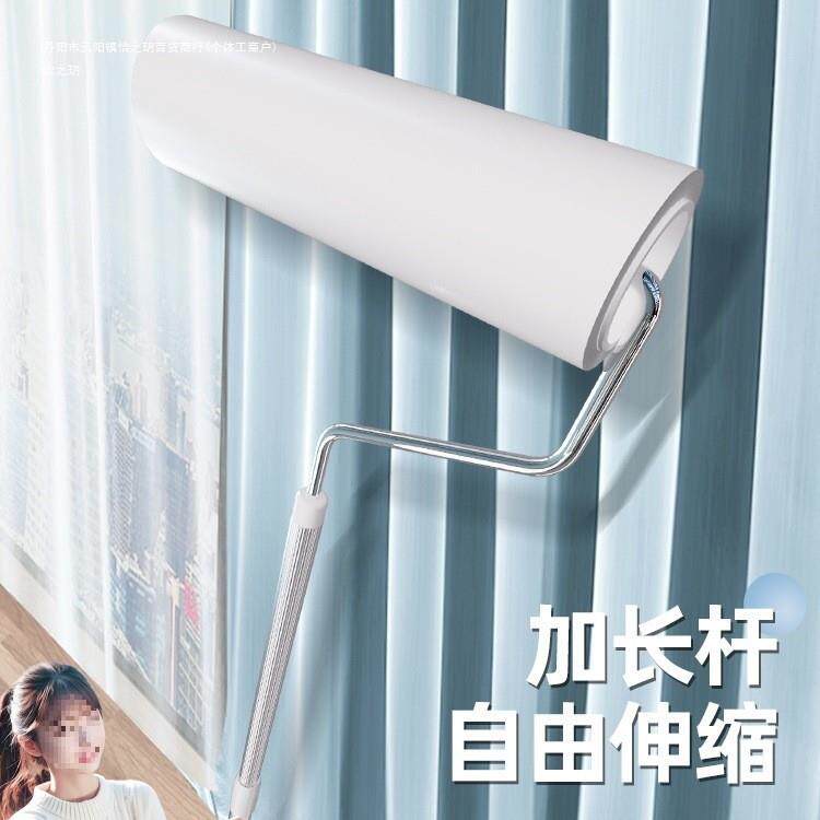 怡刷滚长柄纸毛毡长杆头发替换撕式可除沾可伸缩清理粘毛器滚筒