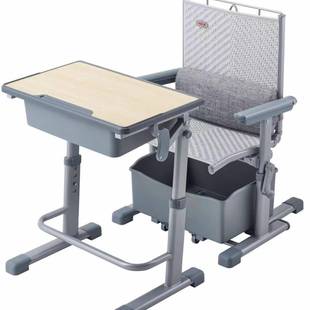 中小学生LAN午休桌椅学校课椅可降躺折叠升午休椅功能桌多儿童学