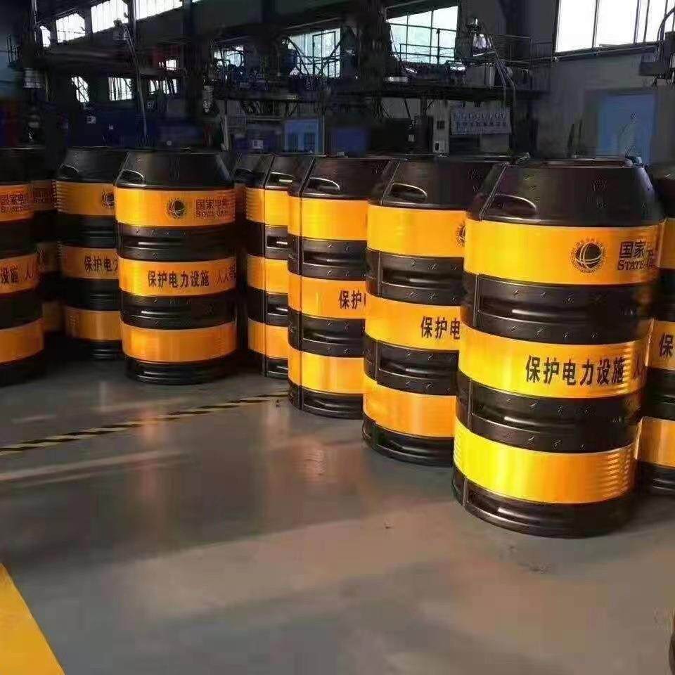 款电电线无品牌/杆防撞桶新,圆柱防墩撞,圆形警示墩,线杆防撞贴