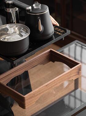 支架实木框电m茶炉摆边框架子372无品牌/0电磁茶台框c嵌桌入胡式