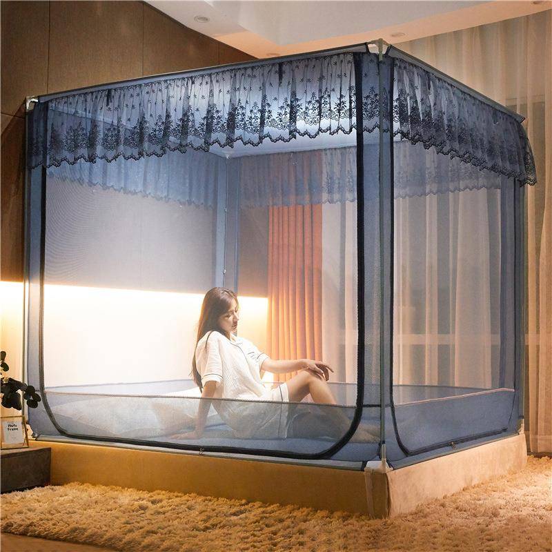 8欧式拉链款蒙古73810682.包家用儿童防摔帐15米1.蚊m1.2床支架宫