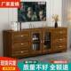 实木视柜简组合高柜小户电型家用客厅储UPQ物收纳柜高款 卧柜室地
