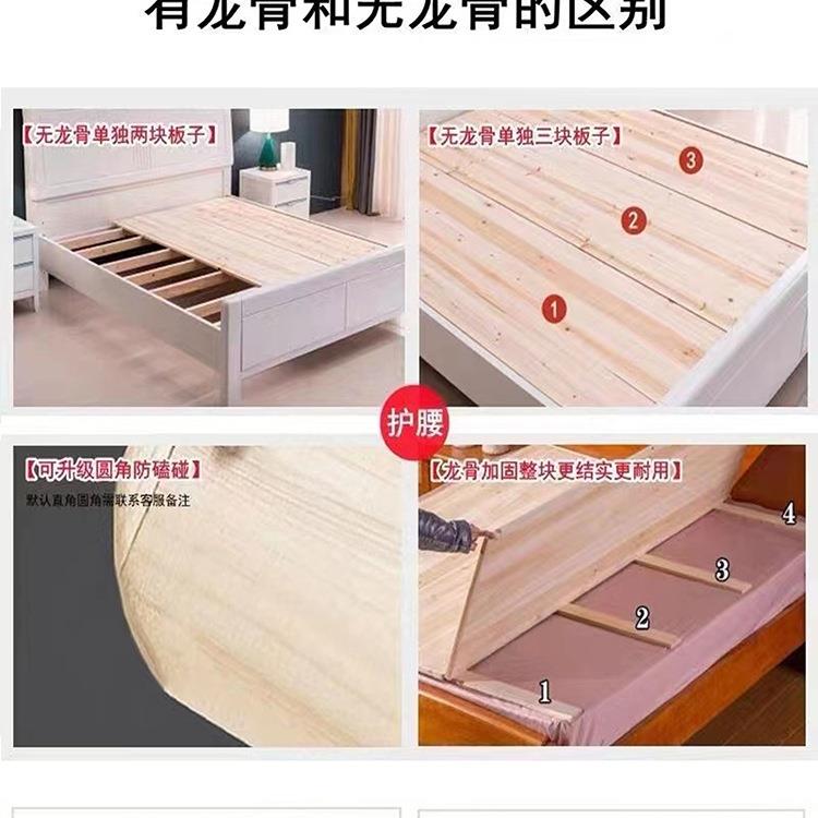 杉木床板1.6695米18.米1.2实木床板木硬床垫席梦加硬排思骨架可
