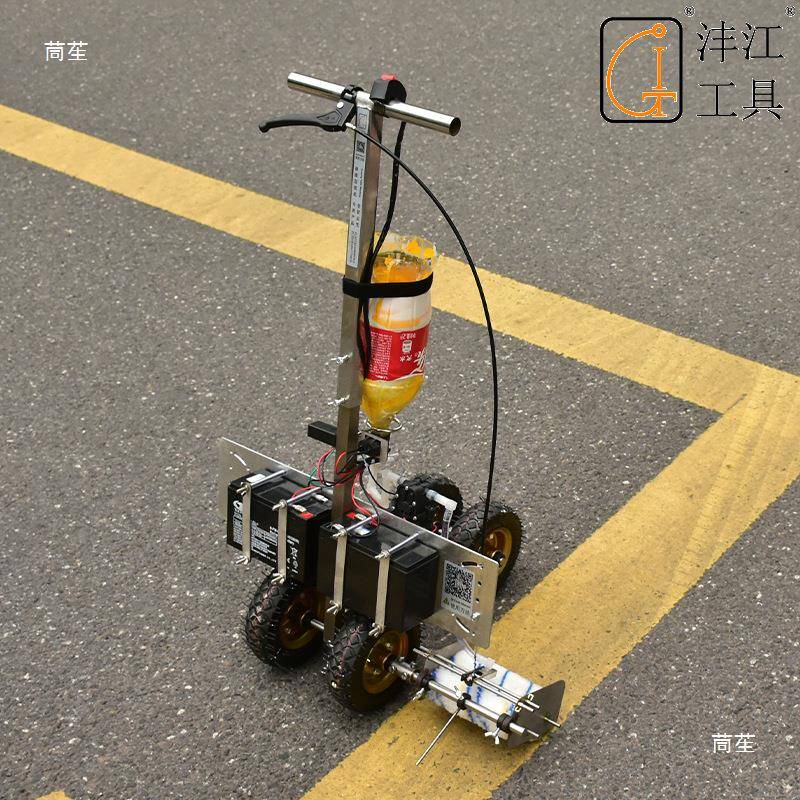 地坪场公路车位物业运停足球车ZID间动器材塑胶跑道滚涂画划线机