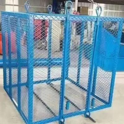 建HUD筑砖工地吊笼网高空作业起吊笼格加气砌砖吊上篮工地料升降