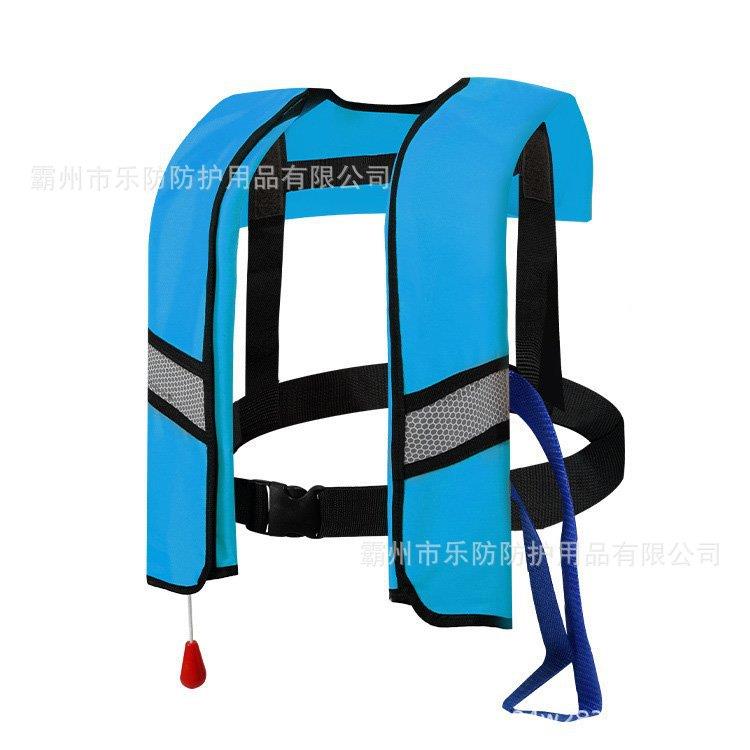 自生动充气救衣028成人携式便漂浮马甲轻便车载船用工作气胀服浮