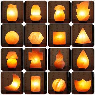 喜拉雅基晶盐灯雕刻造型盐灯氛马围灯4-5kg跨境水巴斯坦摆件厂家