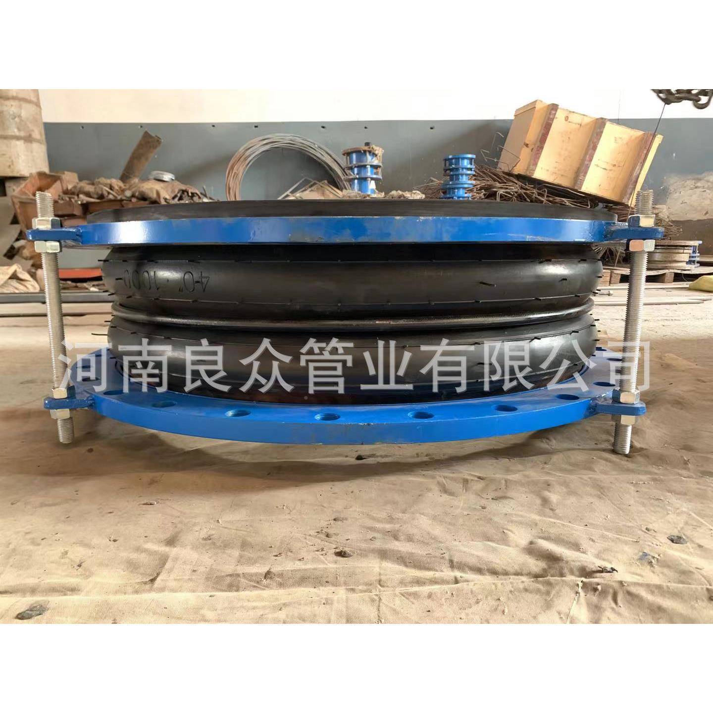 大口径边WQC翻橡接头丁胶单双球扣槽法兰EP腈DM零售耐磨橡胶球