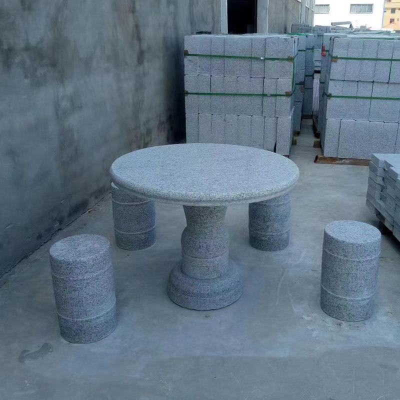花岗套岩石桌石场凳户外庭石桌子一公园花园广大理院847石凳子厂