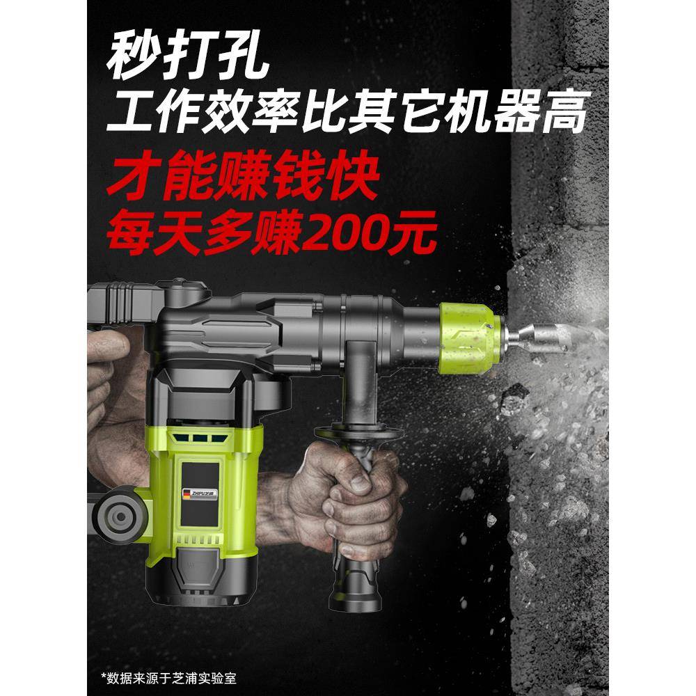 德国芝浦电锤电镐钻家用539多功能电型电捶用大功三率重冲击钻混