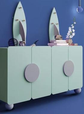 烤漆艺术餐边DGK柜茶水现代简约户玄关柜柜柜多功能储入物柜装饰