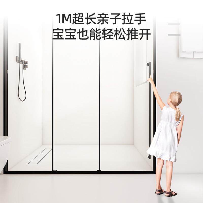 三联动933浴房厂家字型卫生淋间玻璃门一洗隔断浴室澡移门浴屏家