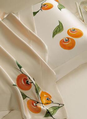 枕水家2ZXT22HSS丝2姆米手绘双面真枕1套重磅丝绸00桑蚕丝单人人