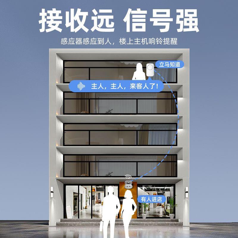 永星红分体式01外电子感迎宾器感应器店铺进门你好欢迎光临应门线
