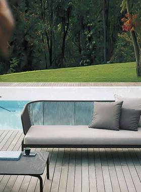 户外沙发组合露台天人阳CSN双藤椅沙发阳光房休庭院防水闲藤沙发