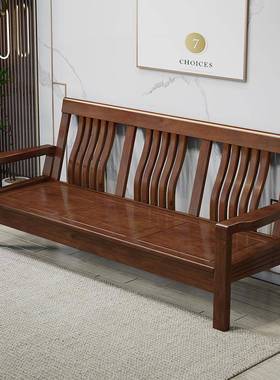 全实木沙发客厅家具现36367代简约樟木组合经济香型小中户型式木