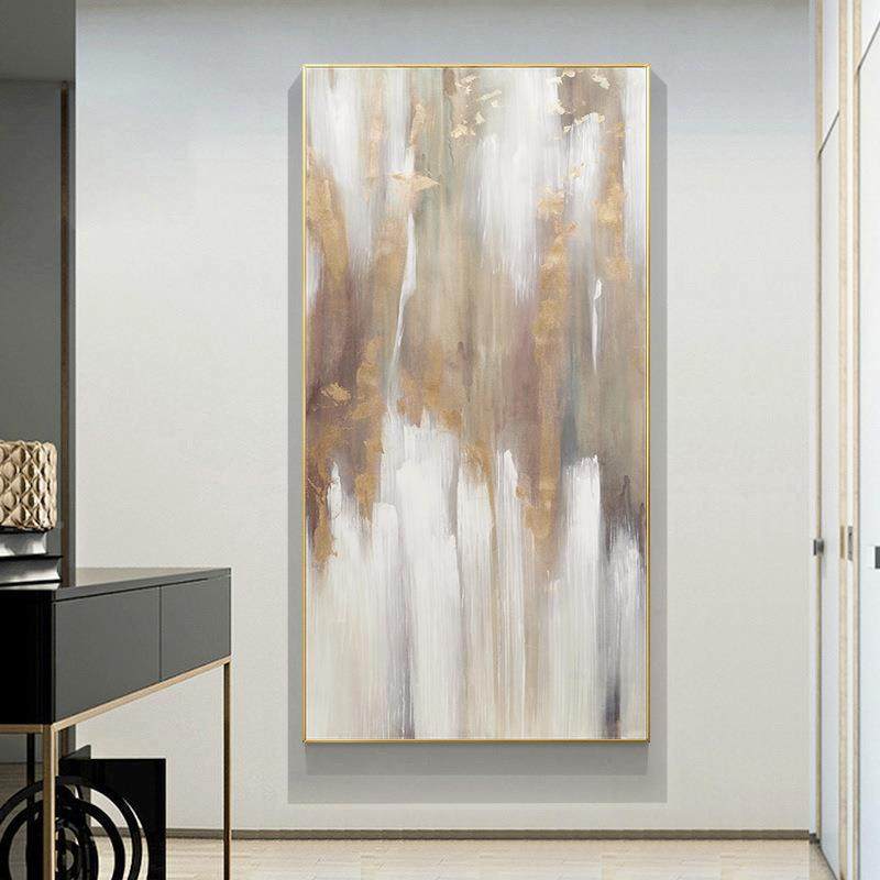 QX202204辉煌现代简约玄轻关装饰画厅奢抽象壁画意境酒店客入户走