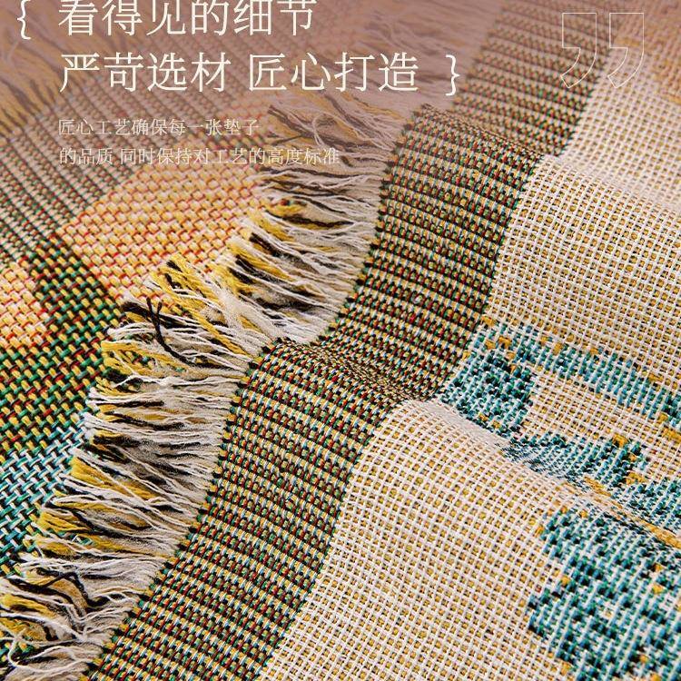 套复古油沙发巾FS759176美式雪尼画尔沙发垫感盖沙巾新款防滑耐用