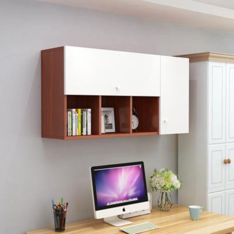 Rd书架墙上挂厅墙壁挂置物iA3syd7m柜架客卧室儿童书柜收t纳架储