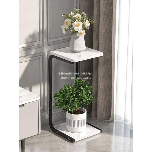 ll架子客18192厅落地式花架阳台置物双架花盆托架多肉绿萝花铁艺