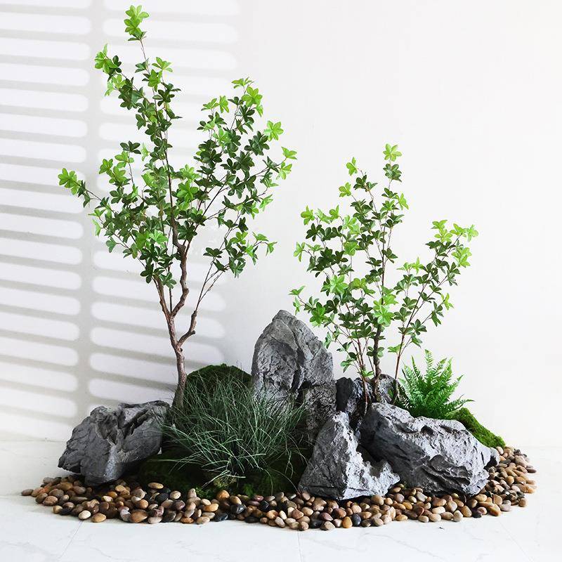 PU仿真假石头墙面具道具泡沫拍道园林雕假塑山室内摄造景观石PNX
