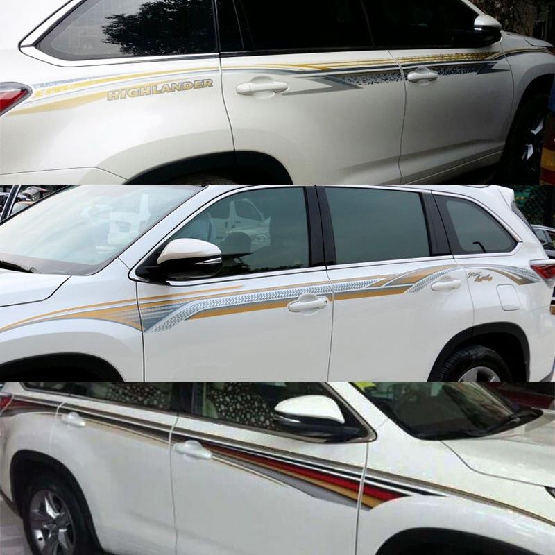 09-15车-17条无品牌/8款1汉兰达车身彩改装个性汽贴纸拉花全车贴