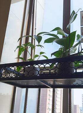 艺K8阳台护栏花悬挂式铁护栏花盆架多hl001肉挂栏杆花架室内架窗