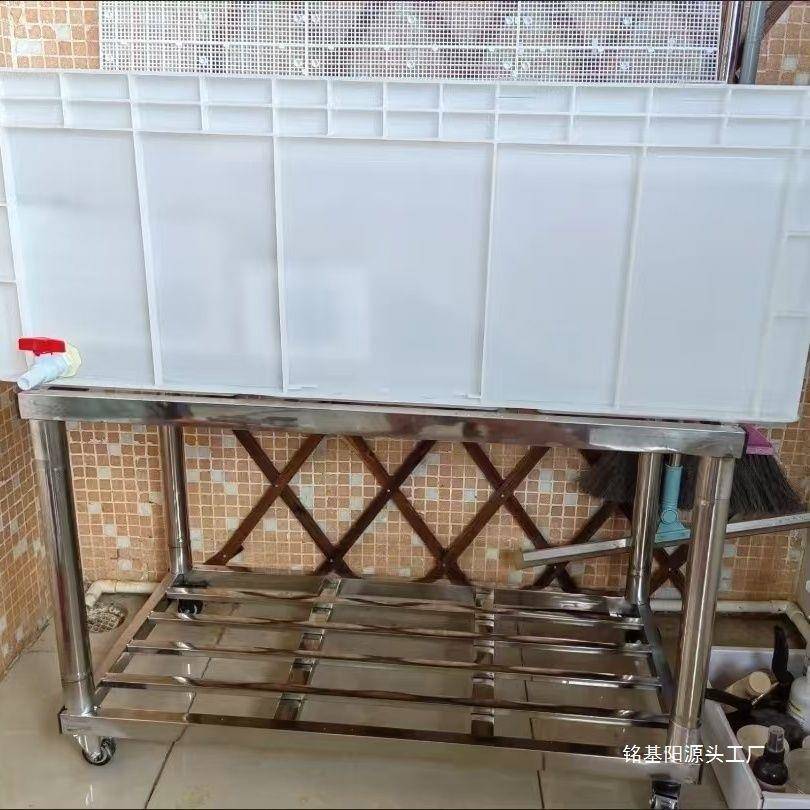 承重景01厨房水箱院小推车座置物底架花架不锈架钢鱼庭缸架