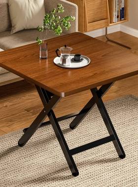 可折叠桌桌用家方桌户型餐小桌子简易圆桌出屋户RXA外便携摆摊租