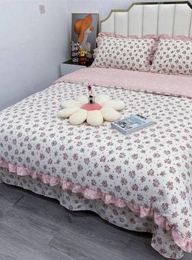 田园韩版小碎花亲肤水棉四件套加厚洗床上单双人TYN被4套件套床用