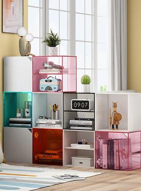 L7亚克力家书用纳柜自由收组合柜书室架电视柜卧ONG置物架客厅柜