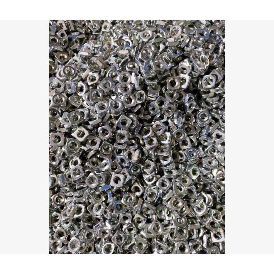 4级镀锌白DIN57JZB5四方螺8母M*13*5.0