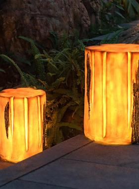 LLT-2671E阳D仿树桩灯木桩灯太能公真园景观灯户外水庭院防灯别墅