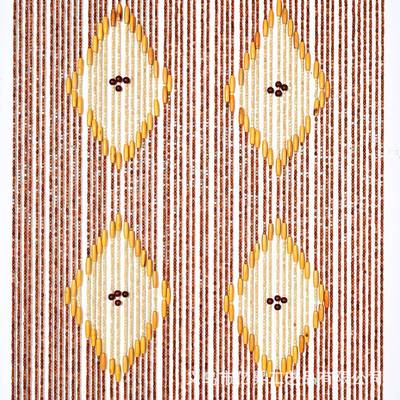 竹木门帘木珠珠帘玄关客厅卫生间厕所新款屏风家用隔断帘子免打孔