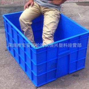厂家直销加厚特大号850塑胶箱XK10胶桶鱼箱泡流砖物料箱料物周桶