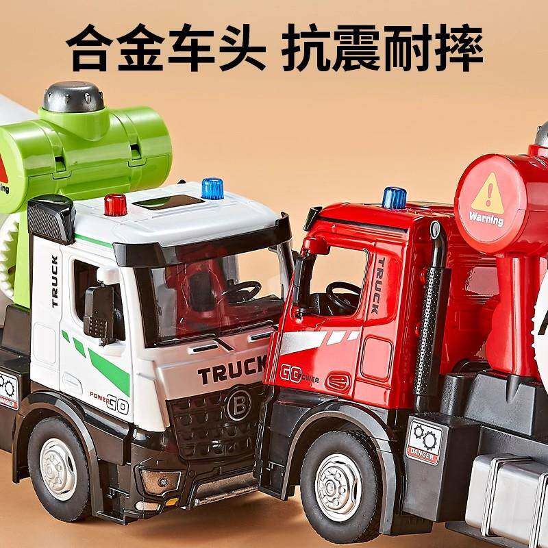 大号合金电动搅孩拌一车玩具儿童仿真水泥18罐车男36岁混土凝工程