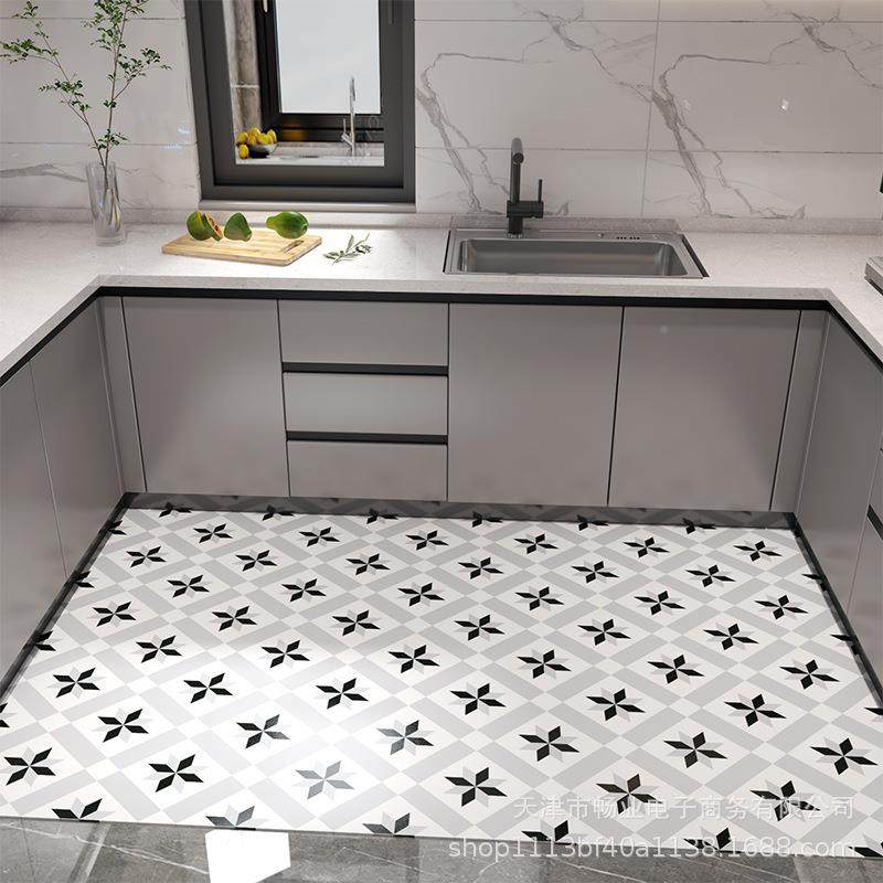 跨革厨房专用地垫加厚境防滑防油防水地板用免洗家可擦入户门简约,居家布艺,家用脚垫,淘宝优惠券,粉丝福利购,淘宝优惠卷