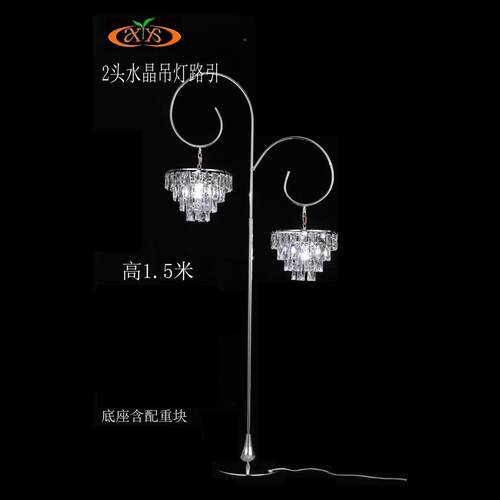 新款婚礼晶灯电镀吊吊顶礼堂路引灯婚道水具摆件发光833冰条庆灯