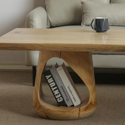 选板实木大茶桌亚克力悬浮严茶几HVT小户型茶台原木炕桌家用厅客