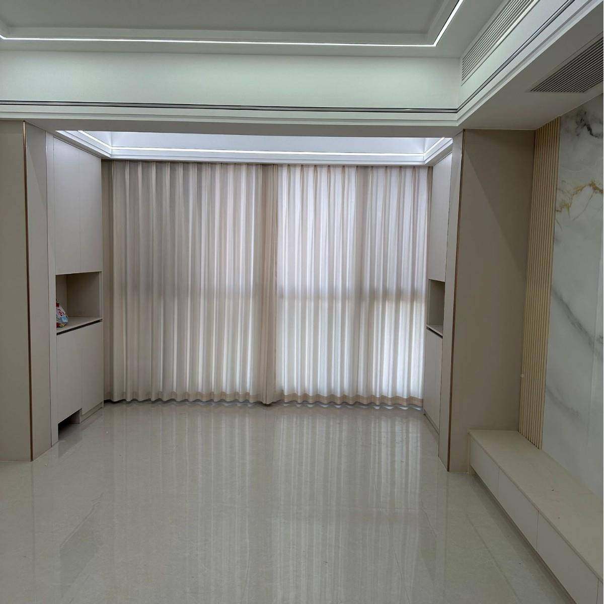 不热羊绒纱DEX窗提花纱帘帘透光透人防晒隔客厅阳台书房温馨