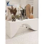 艺术中展示台软323橱装 岛饰落地高低展台网形红异台陈列 窗装