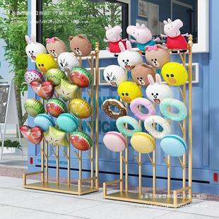 风车示立插柱气球子地推广895告活动气球树架展示路引装饰布置支