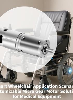 厂机家PDP头直径42mm大力扭直流行星有刷减速电机马达用于轮椅器