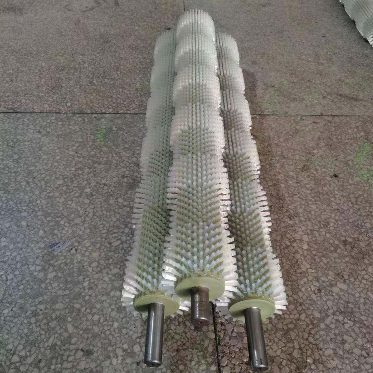蔬业水果菜清扫器刷尼龙878丝凸滚凹刷抛光打蜡除尘辊刷工毛刷辊