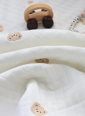 婴儿床床笠纯床棉六宝层纱布JC220402初生宝床单新生儿拼接床婴童