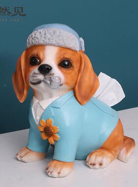 然见创卡通动关物狗家居玄悠摆件客厅树意脂房间REF4P0装饰品收纳