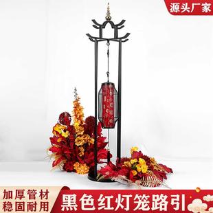 新款婚庆中式婚道礼仿古铁艺灯笼引落路地67887灯具古典中国风宫
