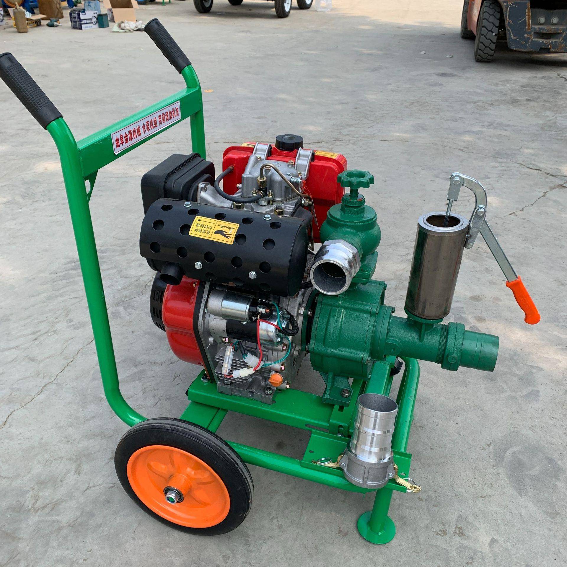 农田PES浇地柴油六寸倒抽水机鱼塘流水6寸自吸泵大径口混离心泵