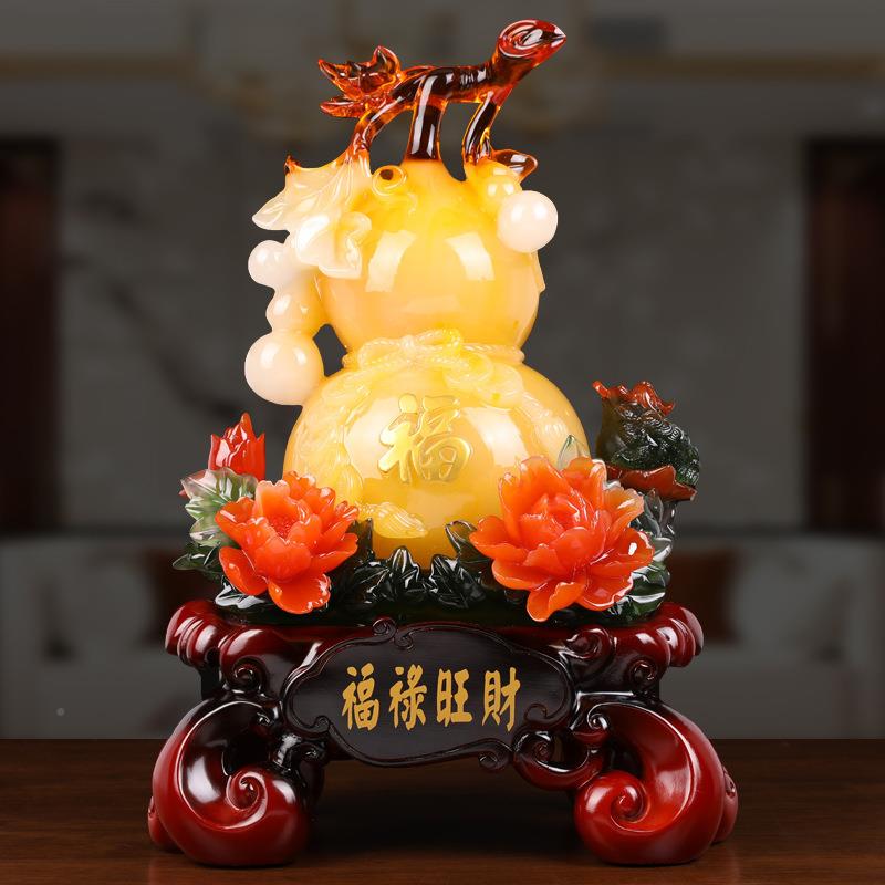 葫招芦财创意小摆件博客MT1厅居胡芦酒家柜古架摆设新中式隔断装